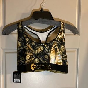 ETHIKA NWT MONEY SPORTS BRA